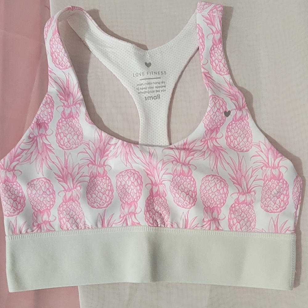 Pineapple sports bra